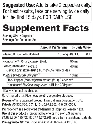 Purity Products Pycnogenol Super Formula - 60 Capsules
