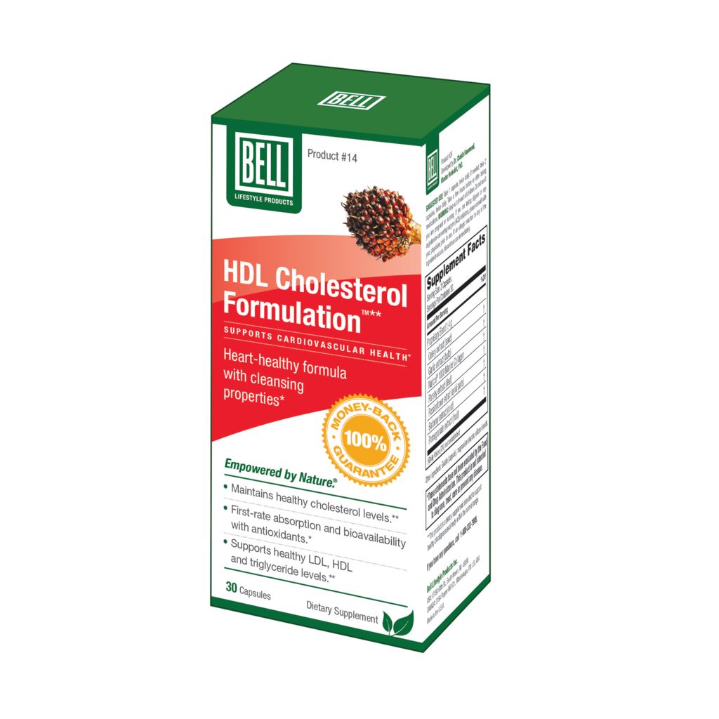 Bell Lifestyle Products HDL Cholesterol Formulation 300 mg - 30 Capsules