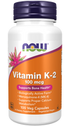 NOW Foods Vitamin K-2 100 mcg Supports Bone Health - 100 Veg Capsules