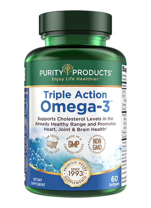Purity Products Triple Action Omega 3 - 60 Softgels