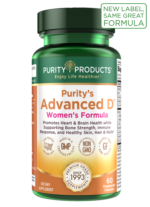 Dr. Cannell's Advanced D™ Women's Formula Vitamin D3 Complex 60 Capsules - Purity Products®