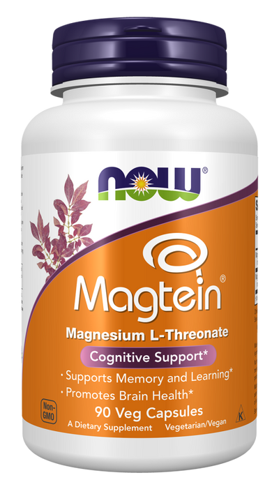 NOW Foods Magtein Magnesium L-Threonate Cognitive Support - 90 Veg Capsules