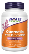 NOW Foods Quercetin With Bromelain Respiratory Health - 120 Veg Capsules