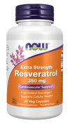 NOW Foods Extra Strength Resveratrol 350 mg Cardiovascular Support - 60 Veg Capsules