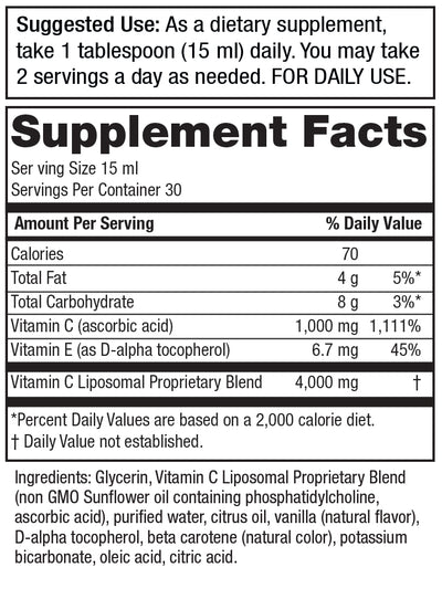 Zorbz™ Liposomal Vitamin C Formula Premium Absorption 15 fl oz - Purity Products®