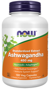 NOW Foods Ashwagandha 450 mg Ayurvedic Adaptogen - 180 Veg Capsules