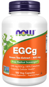 NOW Foods EGCg Green Tea Extract 400mg Free Radical Scavenger - 180 Veg Capsules
