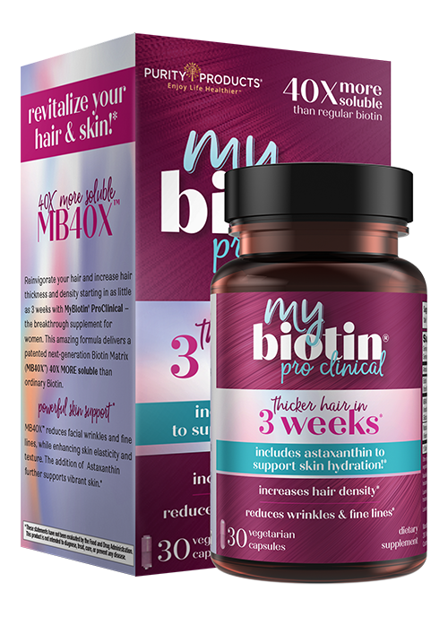 MyBiotin® ProClinical Advanced Hair & Skin Formula with MB40X™ Technology + Astaxanthin by Purity Products