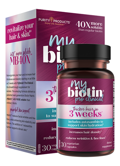 MyBiotin® ProClinical Advanced Hair & Skin Formula with MB40X™ Technology + Astaxanthin by Purity Products