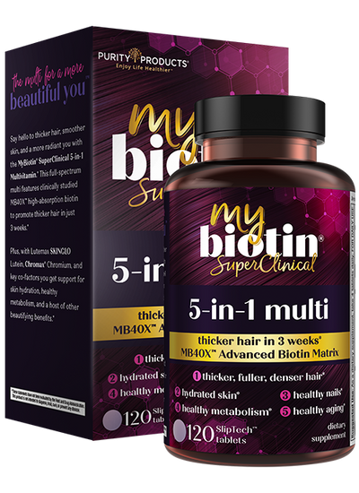 MyBiotin® SuperClinical 5-in-1 Multi Beauty & Wellness Formula with MB40X™ Technology - Purity Products®