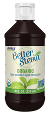 NOW Foods Better Stevia Organic Zero-Calorie Liquid Sweetener - 8 Fluid Ounces