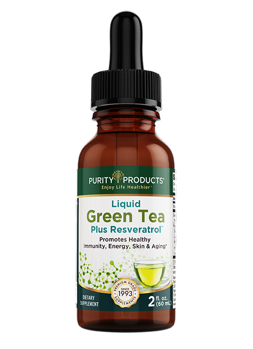Liquid Green Tea Plus Resveratrol Antioxidant Immune Support 2 fl oz (60mL) - Purity Products®