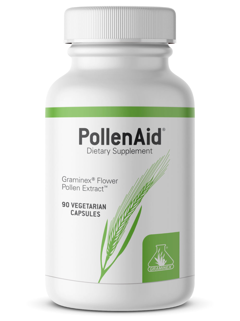 PollenAid® Flower Pollen Extract by Graminex - Natural Prostate Support - 90 Capsules