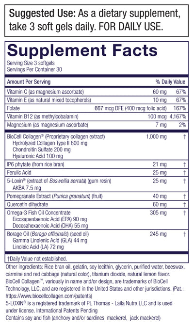 Purity Products Hylastra Gold Super Skin Formula - 90 Softgels