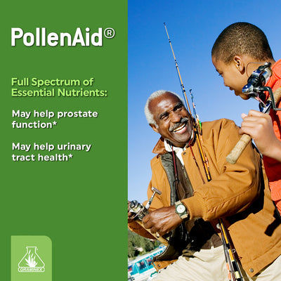 PollenAid® Premium Flower Pollen Extract for Natural Prostate Support by Graminex - 90 Tablets