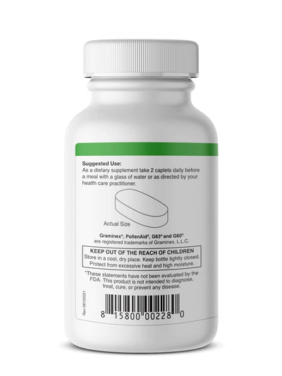 Graminex PollenAid Beta Plus Prostate Supplement for Men - Flower Pollen Extract with Beta Sitosterol Plus Vitamin D3 - Super Male Health Support Capsules, Better Prostate and Bladder Control, Natural Formula