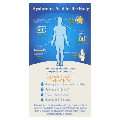 Synthovial SEVEN® High Molecular Weight Hyaluronic Acid Joint Support Liquid 1 FL OZ - Hyalogic®