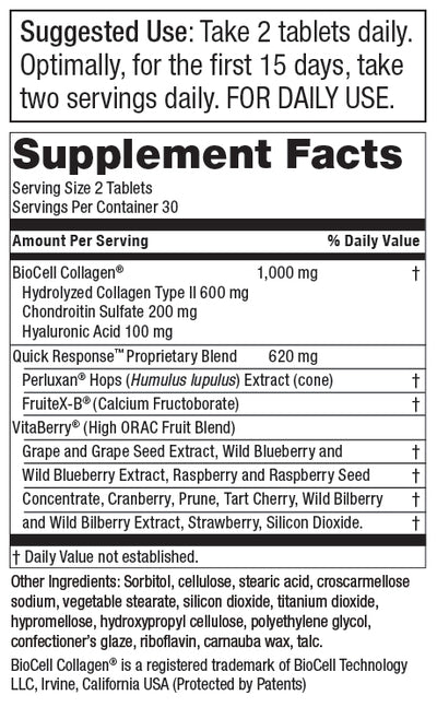 Purity Products Fast Action H.A. Hyaluronic Acid Super Formula - 60 Tablets