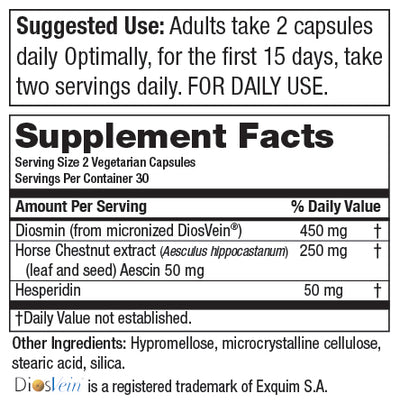 Purity Products Nuvaprin HD Hesperidin and Diosmin Complex - 60 Vegetarian Capsules
