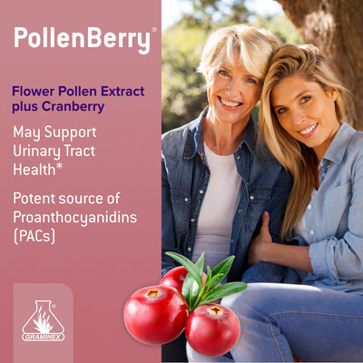 Graminex PollenBerry Flower Pollen Extract with Cranberry - 60 Capsules