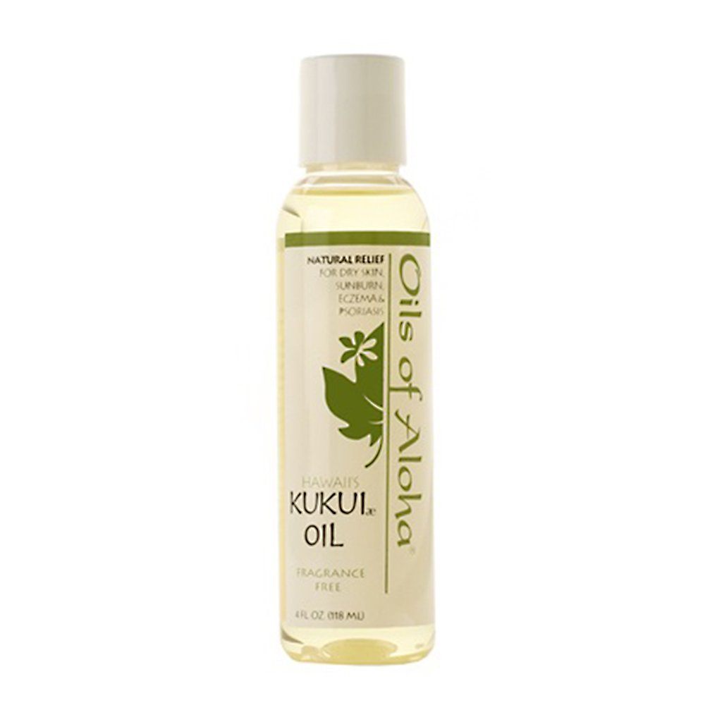 Oils of Aloha Hawaiian Kukui Nut Oil (Fragrance Free) - 4 Ounces