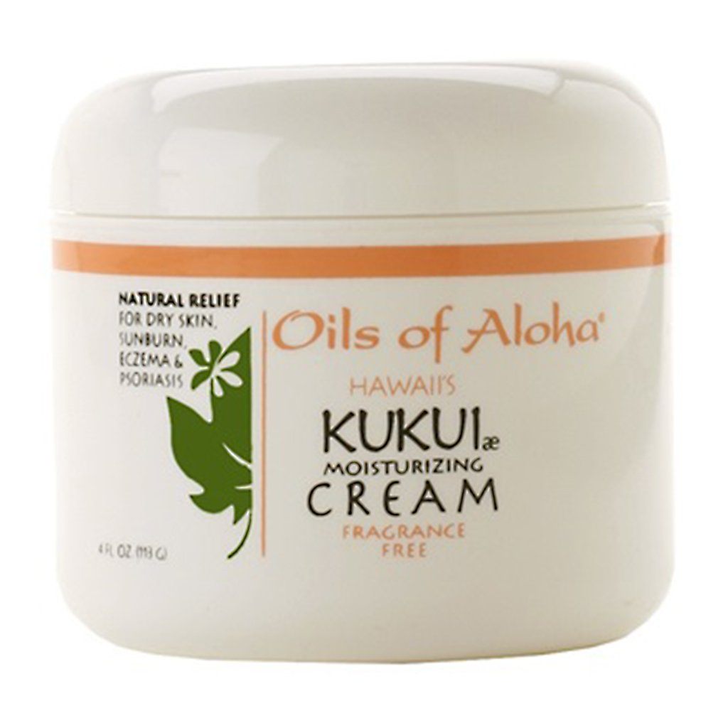 Oils of Aloha Kukui Moisturizing Cream (Fragrance Free) - 4 Ounce Jar