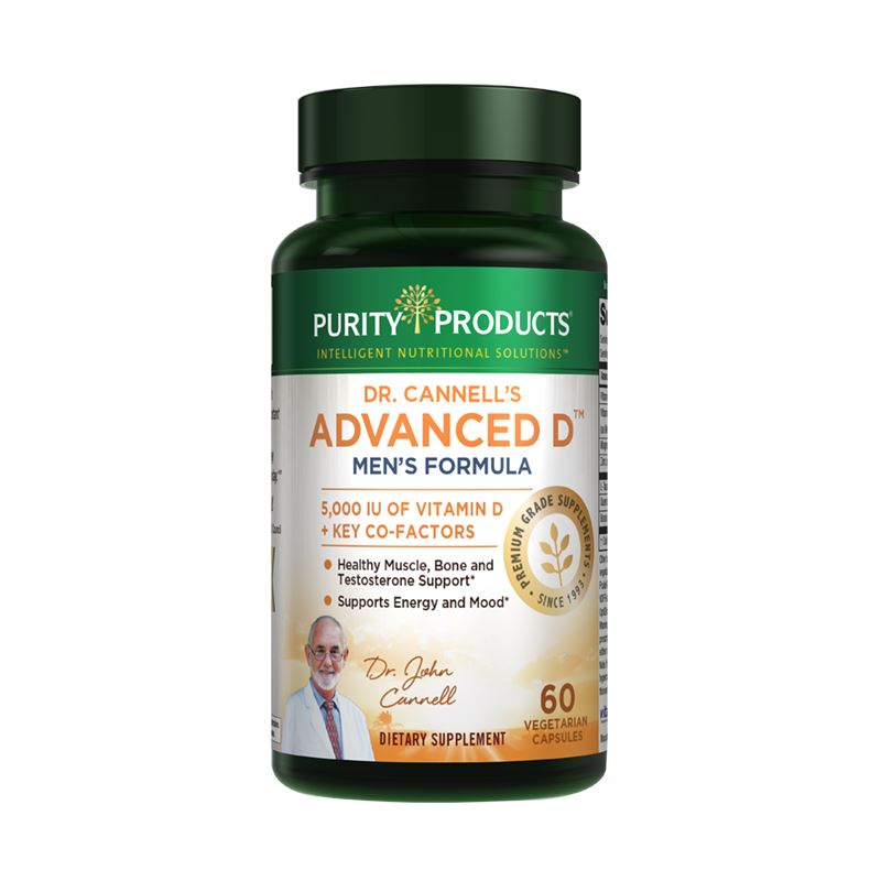 Purity Products Dr. Cannell's Advanced D Men's Formula - 60 Vegetarian Capsules
