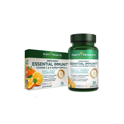 Purity Products Once-Daily Essential Immunity Vitamin C & D Super Formula - 30 Capsules